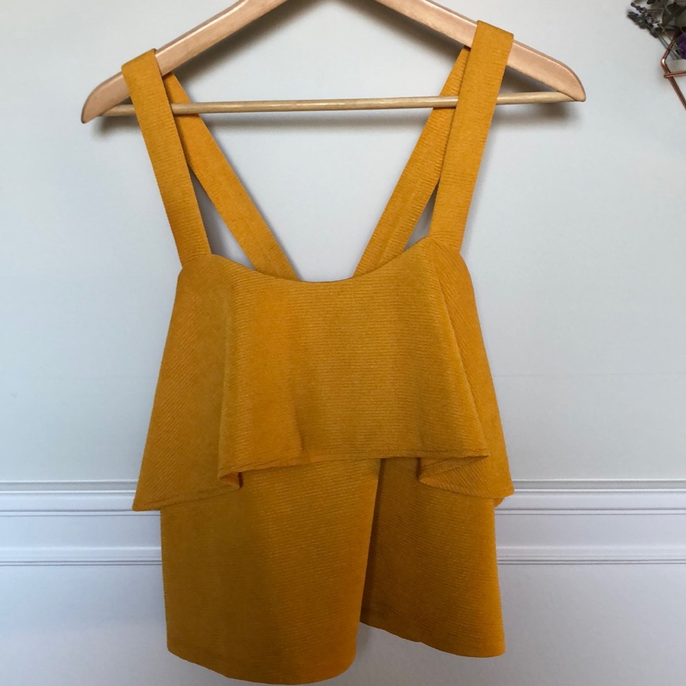 NWT Madewell cross back layered top